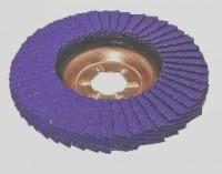 Ściernica lamelkowa ZIRCO 125mm P080 Ceramic VIOLET