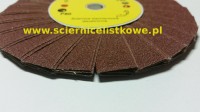 Ściernica daszkowa korundowa z otworem 200x14 P400
