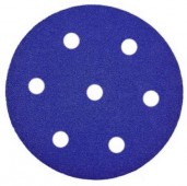 Krążek ścierny na rzep  90mm P060 BORA1 DEERFOS 7-OTWORÓW STAL/INOX