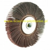 Ściernica listkowa z gwintem płótno Stal/Inox 125x20xM14 P240 LS309X