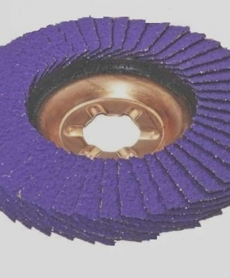 Ściernica lamelkowa ZIRCO 125mm P040 Ceramic VIOLET