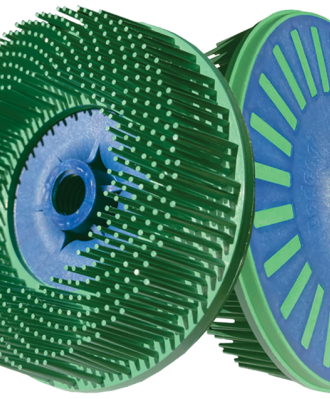 Szczotka nylonowa BD-ZB doczołowa 115xM14 P050 zielona TYROLIT SUNBURST EXTRA-COARSE