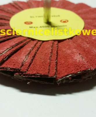 Ściernica daszkowa korundowa z trzpieniem 125x6 P150