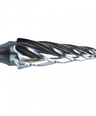 Frez trzpieniowy do aluminium KEL 12X30X6 - stożek zaokrąglony szpic