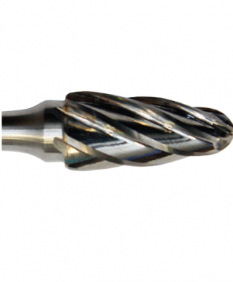 Frez trzpieniowy do aluminium RBF 12X25X6 - łuk zaokrąglony szpic