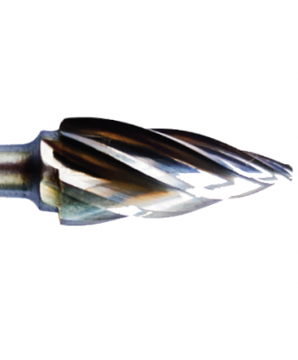 Frez trzpieniowy do aluminium SPG 12X25X6 - łuk ostry szpic
