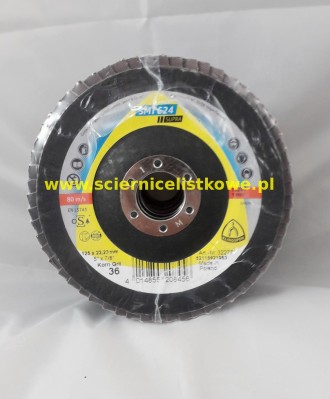 Ściernica listkowa talerzowa KLINGSPOR 125mm P036 SMT 624 SUPRA