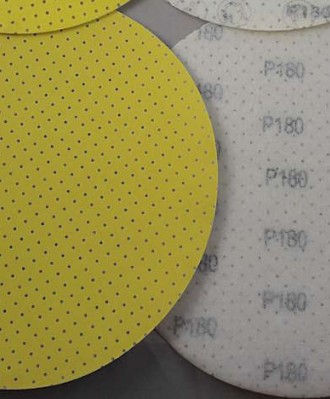 Krążek ścierny na rzep 225mm P060 Yellow MULTI StandardPad SOFT (papier perforowany/dziurkowany)