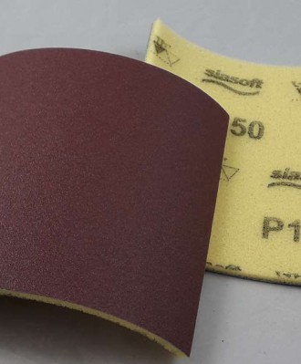 Płótno ścierne na gąbce arkusz 115x140mm P120 SIA-SOFT 2951 elektrokorund.