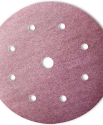 Krążek ścierny na rzep 203mm 9(8+1)-otworów P100 SIA1950 siaspeed (różowy)