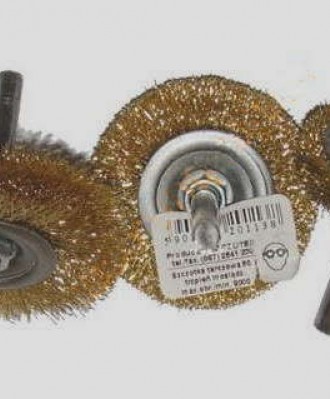 Szczotka tarczowa  60mm z trzpieniem mosiężna SZCZOTEX