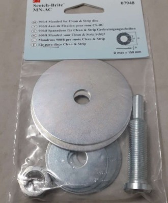 Trzpień mocujący 75/35x8mm do szczotek BB-ZB i ściernic CS-DC i krążków włókninowych 3M:07948